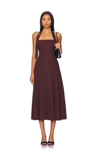 Natalie Dress in Carob | Revolve Clothing (Global)