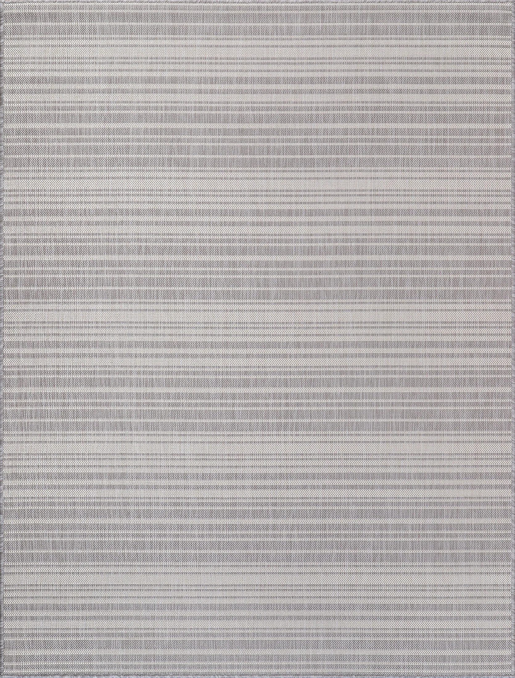 Tolleson Striped Gray Indoor / Outdoor Area Rug | Wayfair North America