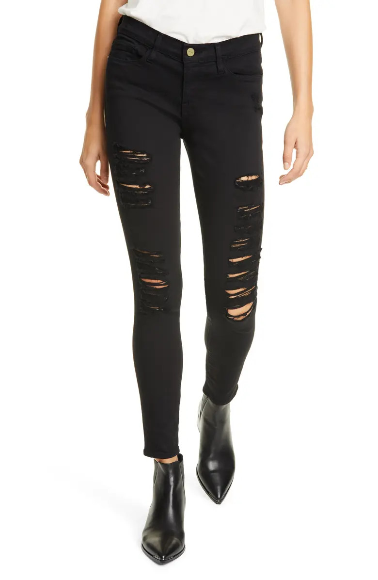 Le Color Ripped Skinny Jeans | Nordstrom