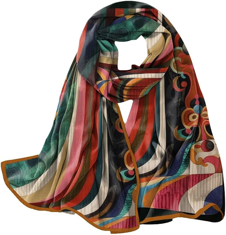 Scarves Scarf Silk Feeling Large Long Satin Scarf Lightweight Shawls Fashion Aesthetic Decoration... | Amazon (US)