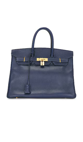 Hermes Ardennes Birkin 35 Retourne Handbag in Blue Saphir | Revolve Clothing (Global)