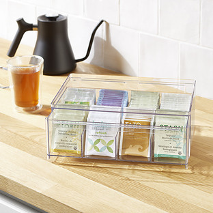 Everything Organizer® Tea Bag Drawer Organizer Clear | The Container Store