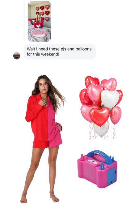 Lulus Valentine’s Day pajamas + Amazon balloon set + pump 

#LTKMostLoved #LTKGiftGuide #LTKSeasonal