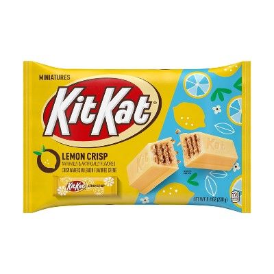 Kit Kat Lemon Crème Wafer Easter Candy Miniatures - 8.4oz | Target
