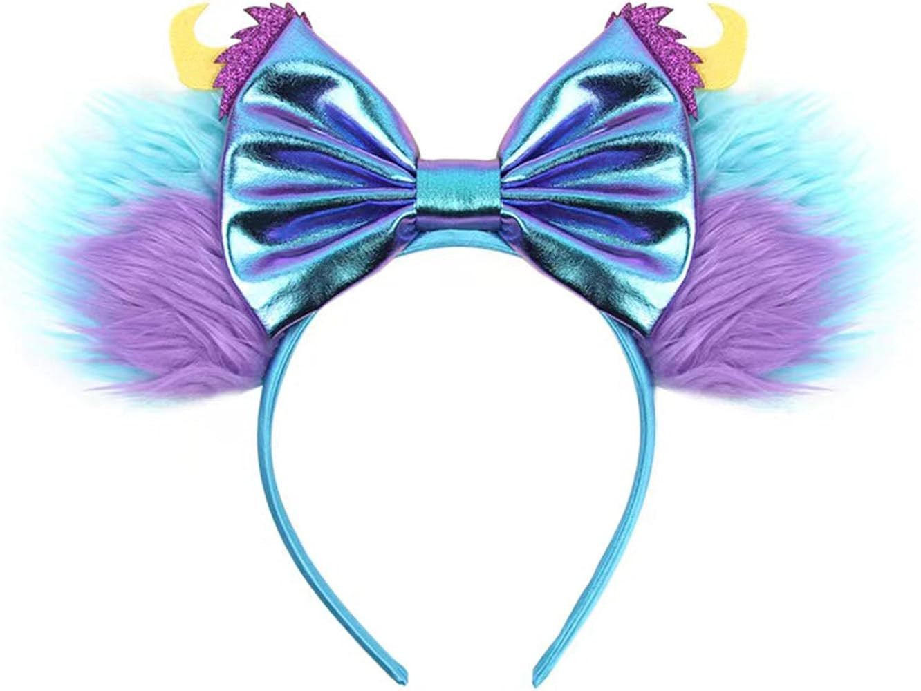 FACHPINT Sully Ears Headband - Blue Shaggy Monsters Mouse Ears, Cute Sequin Party Prop for Child'... | Amazon (US)