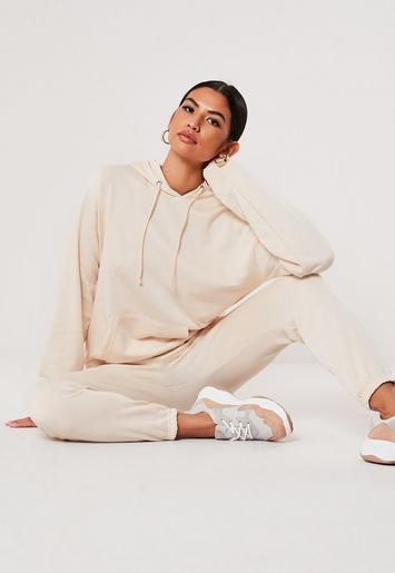 Stone Loopback Hoodie and Joggers Co Ord Set | Missguided (US & CA)