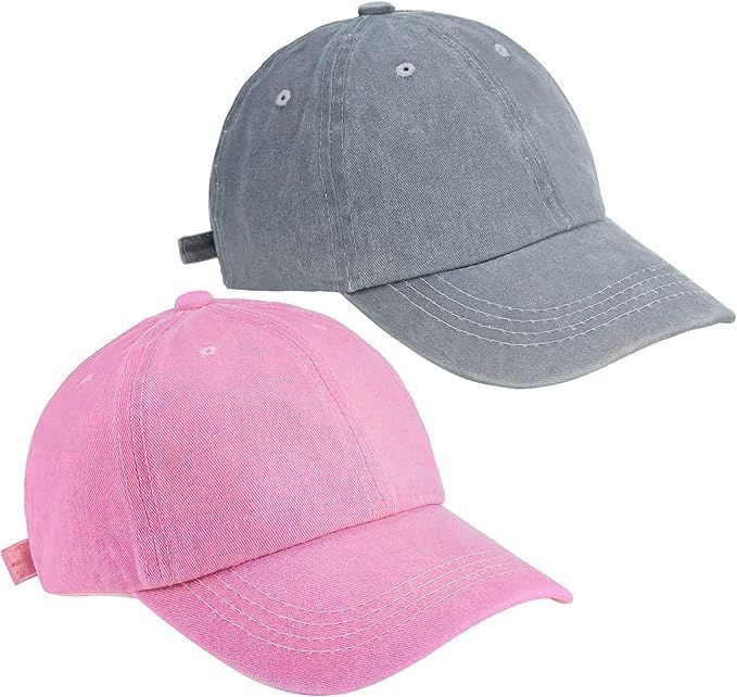 Eohak Kids Distresed-Washed Baseball Hat Infant Toddler Baby Boy Girl Hats Distresed for 2-8 Year... | Amazon (US)