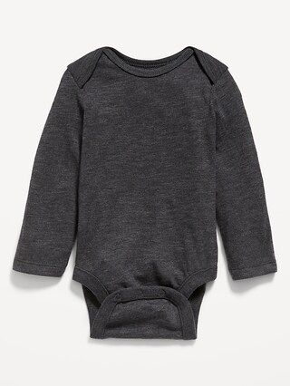 Unisex Slub-Knit Long-Sleeve Bodysuit for Baby | Old Navy (US)