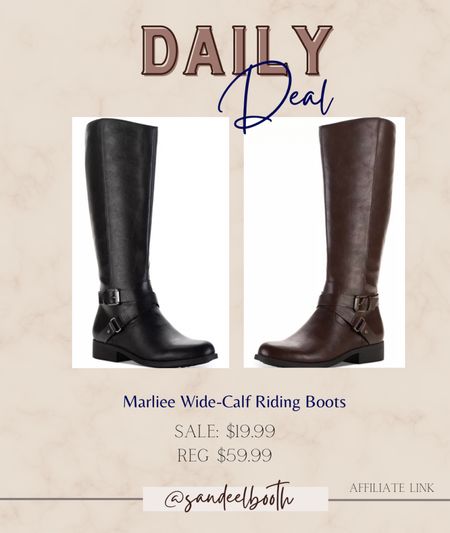 Black Friday deal! Wide calf riding boots for $20 

#LTKCyberweek #LTKGiftGuide #LTKshoecrush