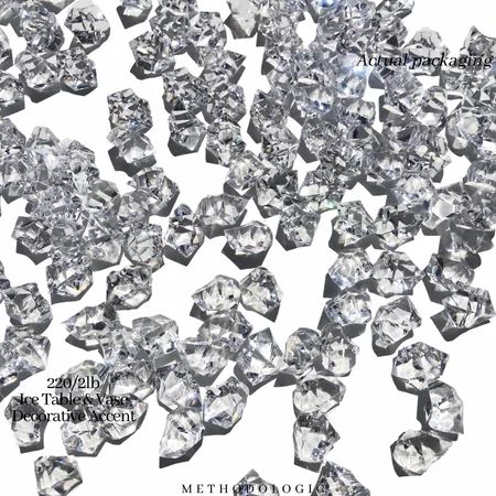 Methodologic 1 /220Pcs/pack Acrylic Gems for Crafts Clear Fake Ice Table Scattering Diamond Confetti | Walmart (US)