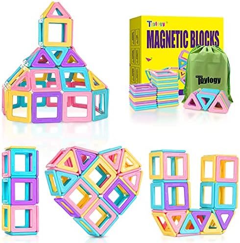 Amazon.com: Upgraded Magnetic Tiles Toys for 3 4 5 6 7 Year Old Boys Girls Magnetic Blocks Buildi... | Amazon (US)