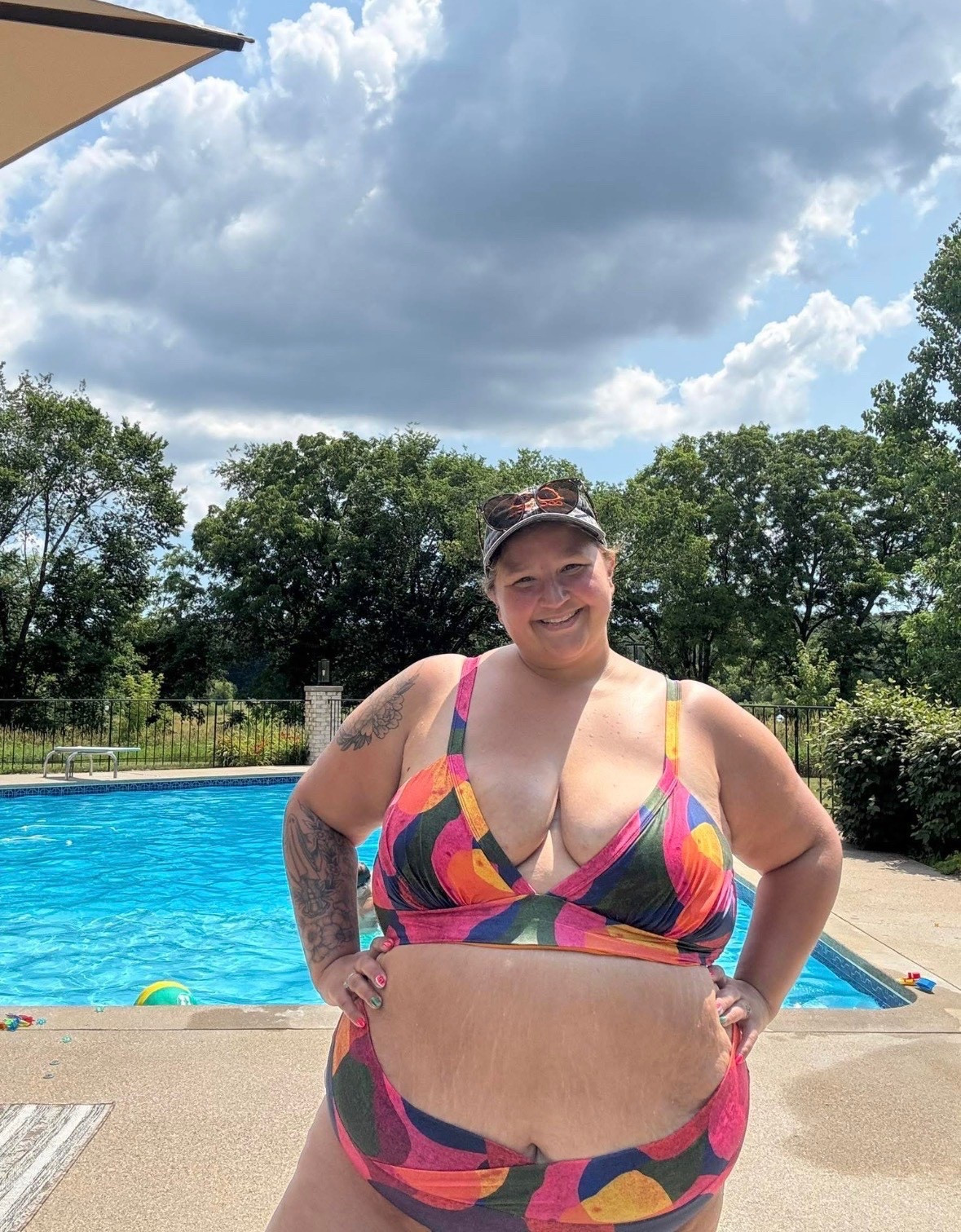 🌊 The beach doesn’t have a weight limit.

☀️ The sand is for everyone.
🏖️ The water does not care how much you weigh.

You deserve to be comfortable. Whether that’s a bikini, a one-piece, shorts, or whatever feels good on your body—you don’t have to hide.

Spoiler alert: everyone already knows what size we are. My swimsuit doesn’t trick anyone. I’m the same size in a bikini as I am sweating in a hoodie on the sidelines, and I’d rather be comfortable and making memories than overheating while trying to disappear.

My stomach is there either way. My arms and legs exist whether I cover them or not. And my kids are watching. They’re learning what it looks like to take up space, to dress for the weather, to enjoy the moment.

Wearing jeans and a sweatshirt in 90 degrees sends a louder message than we think: that what strangers might think of our bodies is more important than our own comfort or joy.

It’s okay to put yourself first. It’s okay to run to the store and grab a $15 swimsuit that fits. You don’t need to be fancy. You just need to show up. You don’t have to wear a bikini—but you do deserve to splash and laugh and soak up summer.

And next time you’re worried about how you’ll look at the beach, ask yourself this:
Do you remember a single person from your last beach day and what they were wearing?

Probably not.
Because we’re all too busy living our own lives.
So live yours. You deserve that.

Linking my swimsuit in a different color! 

#BodyPositiveSummer
#EveryBodyIsABeachBody
#MomLifeUnfiltered
#SummerBodyConfidence
#WearTheSwimsuit
#HotMomSummer
#RealMomTalk
#BodyNeutrality
#BeachWithoutLimits
#MotherhoodInTheMoment
#PlusSizeAndProud
#ChooseComfort
#NoMoreSidelines
#SummerSelfLove
#FatAndFree
#ConfidentMom
#BreakingBodyNorms
#PoolsideWithPurpose
#SelfLoveClub
#BikiniWithoutPermission

#LTKootd #LTKPlusSize #LTKSwim