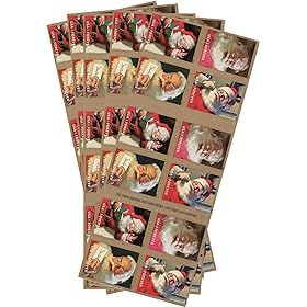 Amazon.com: 2018 Sparkling Holidays Forever Stamps Santa Claus Christmas Postage Sheets (3 Sheets... | Amazon (US)