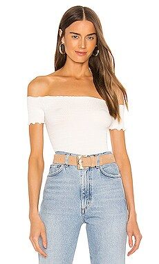 Free People Moulin Ruched Top im Ivory from Revolve.com | Revolve Clothing (Global)
