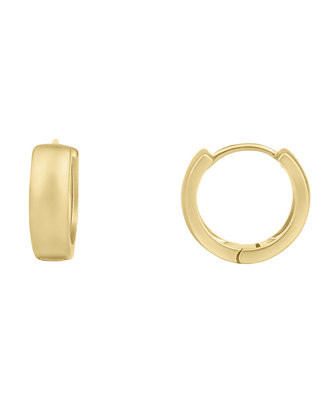 Warm Brushed Finished Hinged Hoop Earring | Macys (US)