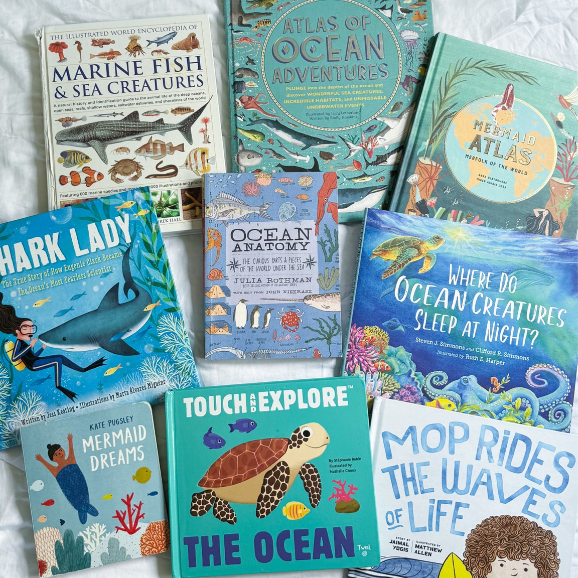 Ocean themed books for kids & babies 🐬