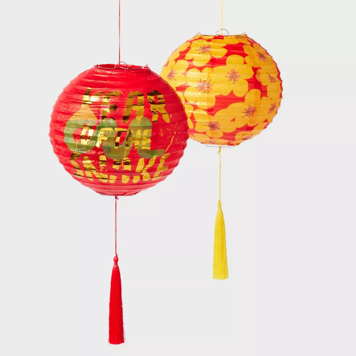 Lunar New Year Paper Lanterns 2pc | Target
