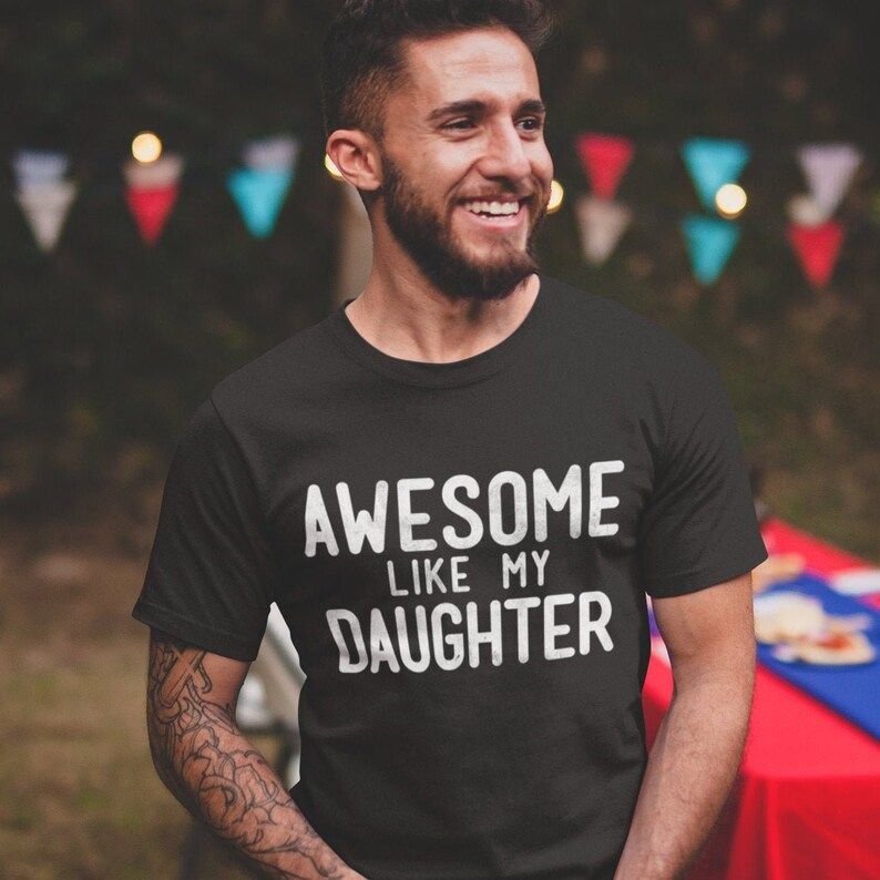 Awesome Like My Daughter Shirt | Fathers Day Shirt | Fathers Day Gift From Daughter | Funny Shirt... | Etsy (US)