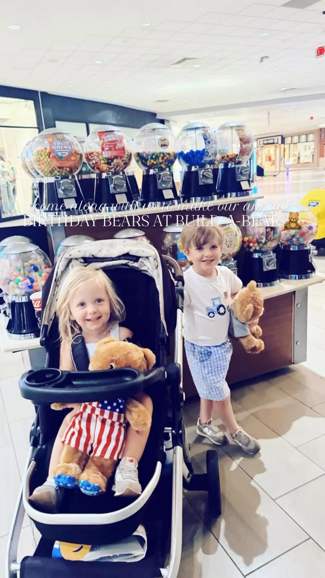 Ohhh just the “bear”-y 😉 sweetest time at @buildabear with these little teddy bear 🧸 lovin’ #brotherbestie May babies 👶🏼🩵👶🏼 of ours!!! 🥰🫶🏽💙 These truly are the days y’all!! 😍 #buildabearworkshop #birthdaybears #buildabearbirthdaybears #birthdaytradition