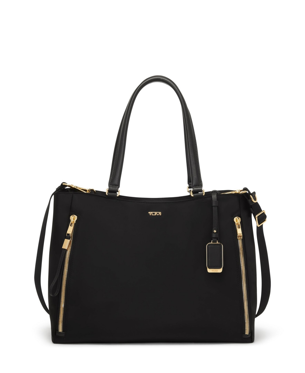 Voyageur Valetta Large Tote - Black, Gold | Macy's