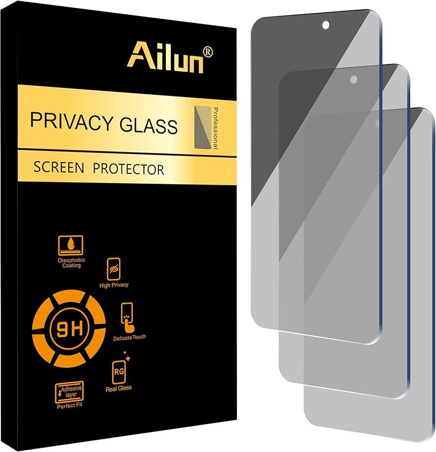 Ailun Privacy Screen Protector for iPhone 16 / iPhone 15 / iPhone 15 Pro [6.1 Inch] 3 Pack Anti S... | Amazon (US)