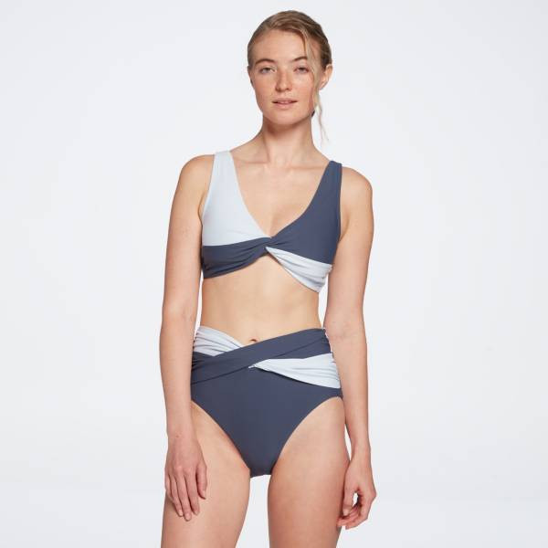 CALIA Women's Colorblock Twist Front Swim Top | Dick's Sporting Goods | Dick's Sporting Goods