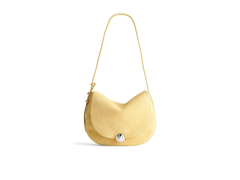 Madewell The Dakota Saddle Bag Women's Handbags Iced Lemon, Leather | Zappos