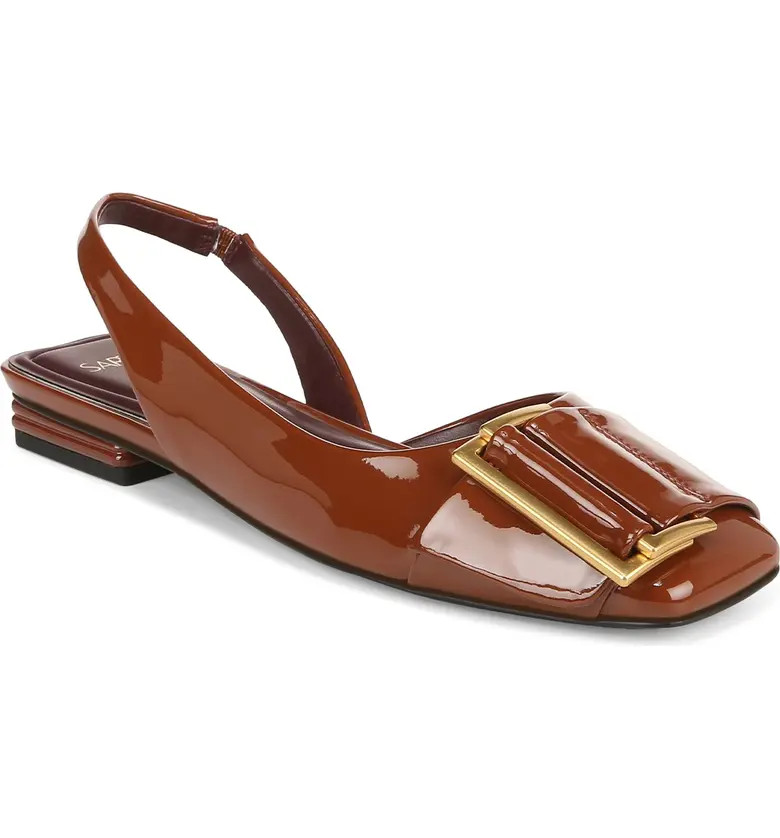 Tracy Slingback Square Toe Flat (Women) | Nordstrom