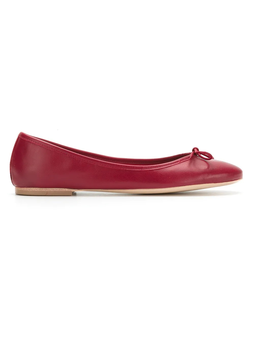 Sarah Chofakian Sarita Leather Ballerina Shoes - Farfetch | Farfetch Global