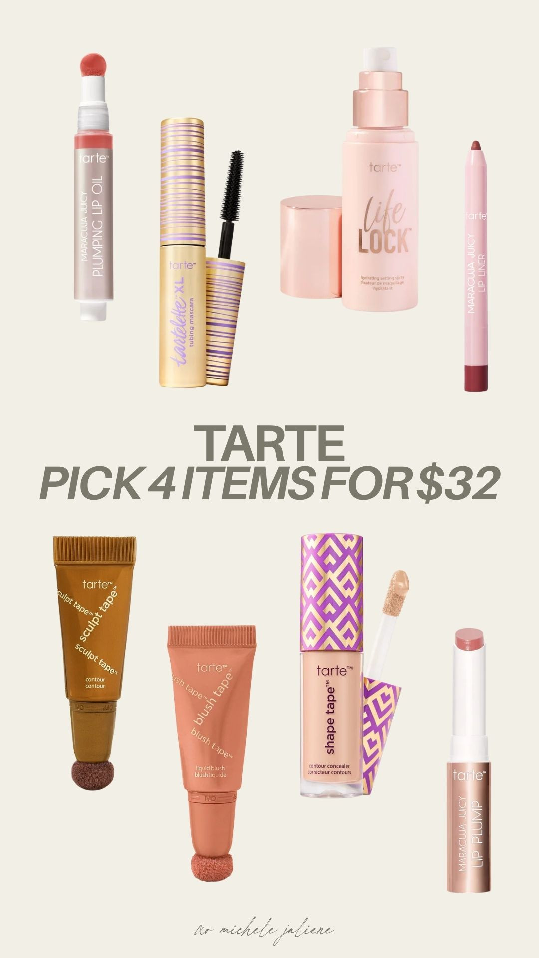 pick 4 tarte minis for $32 💕 up to a $100 value!!

sale alert, watchnow, finds under 50, maracuja juicy lip, shape tape, lip gloss, michele jaliene 

 #LTKSaleAlert #LTKBeauty