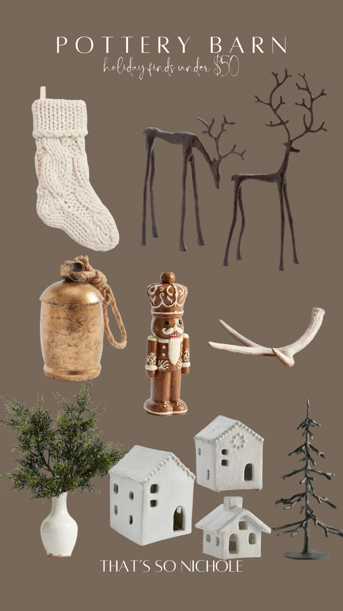 Holiday preview!! I rounded up a few Pottery Barn finds under $50. These are pieces you will use for years to come! Ceramics, greenery, soft knits, and small decorative accents. 

#LTKHome #LTKFindsUnder50 #LTKSeasonal