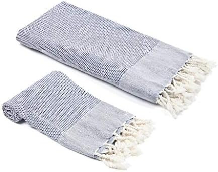 Whisper Weight Turkish Towel Set (Black) | Amazon (US)