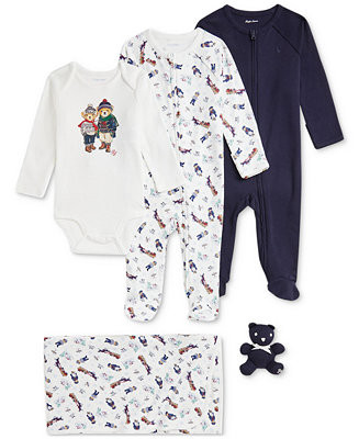 Polo Ralph Lauren Baby Cotton Polo Bear Gift Set - Macy's | Macy's