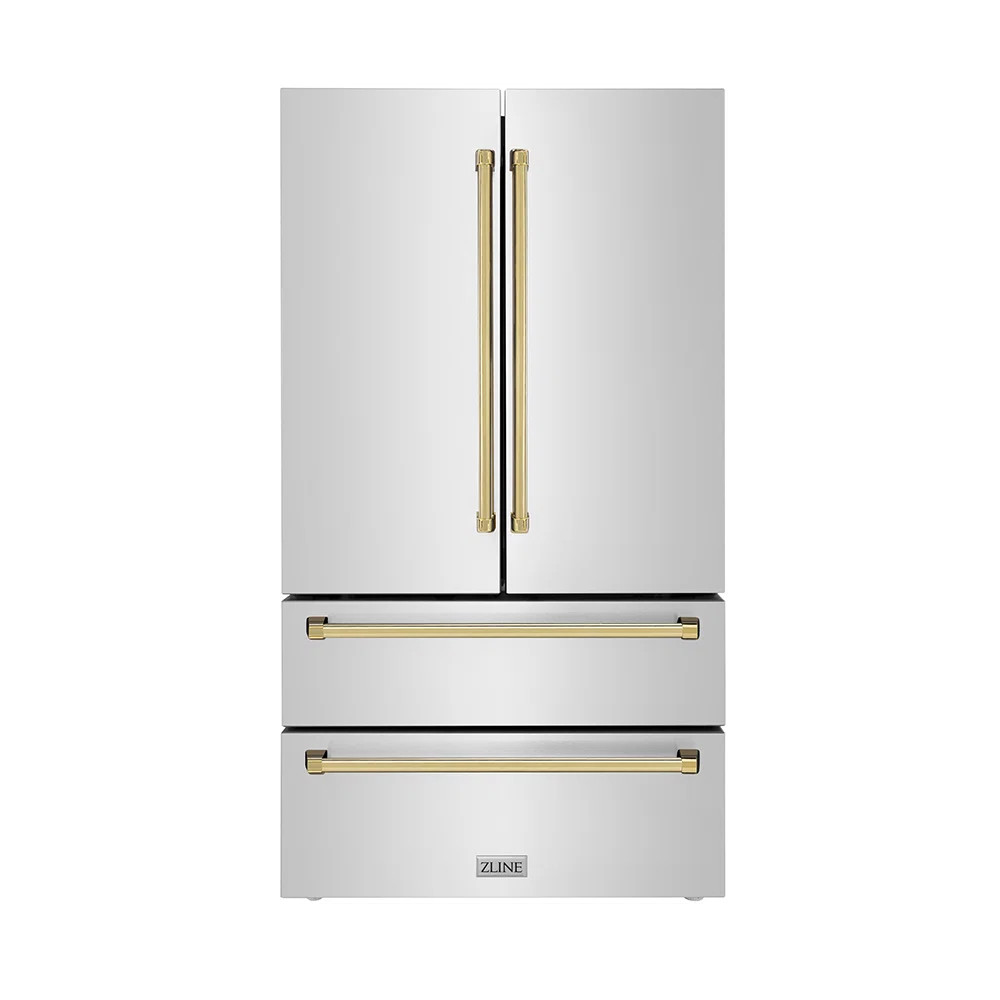 ZLINE Autograph 36 in. Counter-Depth Refrigerator in Stainless Steel & Handles & Reviews | Wayfai... | Wayfair North America