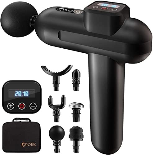 Cryotex Massage Gun – Back & Neck Deep Tissue Handheld Percussion Massager – Six Different He... | Amazon (US)