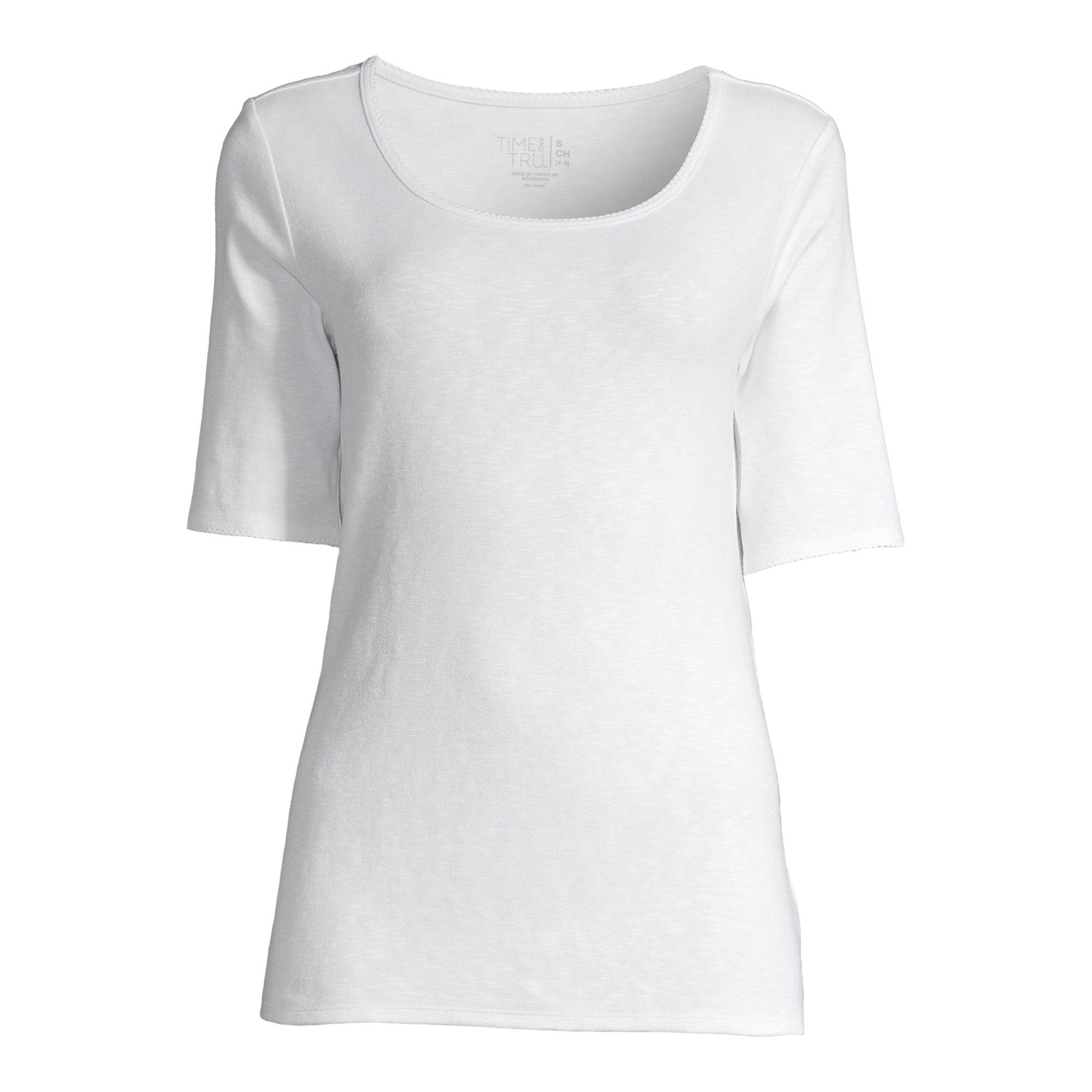 Time And Tru Women’s Scoop Neck T-Shirt | Walmart (US)
