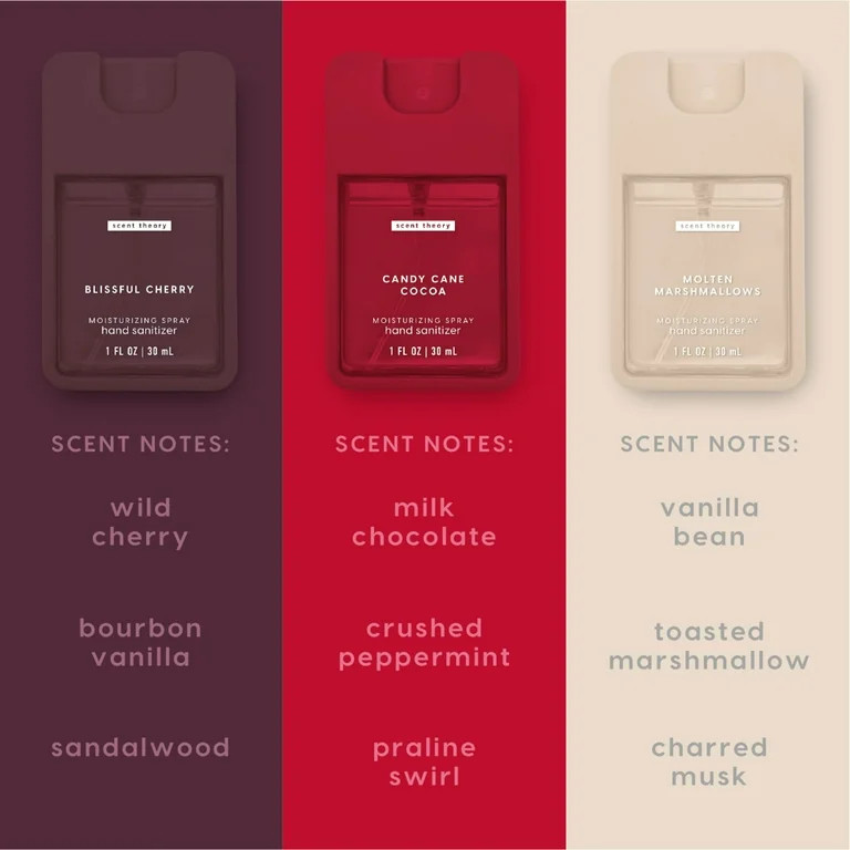 Scent Theory Holiday Hand Sanitizer Spray Gift Set - Limited Edition, 3 Piece | Walmart (US)