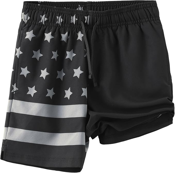 HODOSPORTS Boys Swim Trunks with Compression Liner Swimwear Bathing Suits Swim Shorts with Pocket... | Amazon (US)