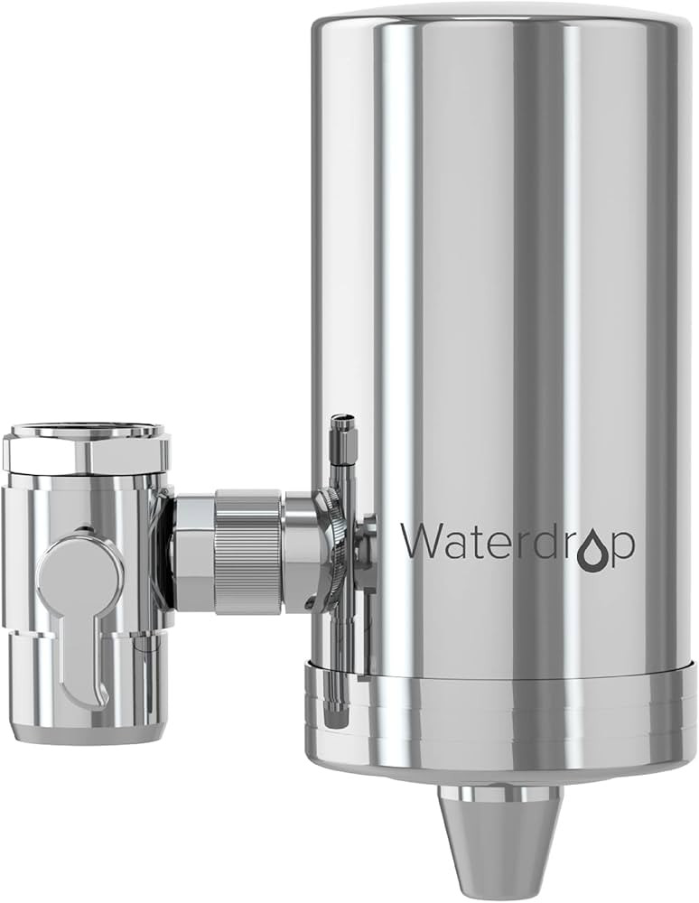 Waterdrop Stainless-Steel Faucet Water Filter, Carbon Block Water Filtration System, Tap Water Fi... | Amazon (US)