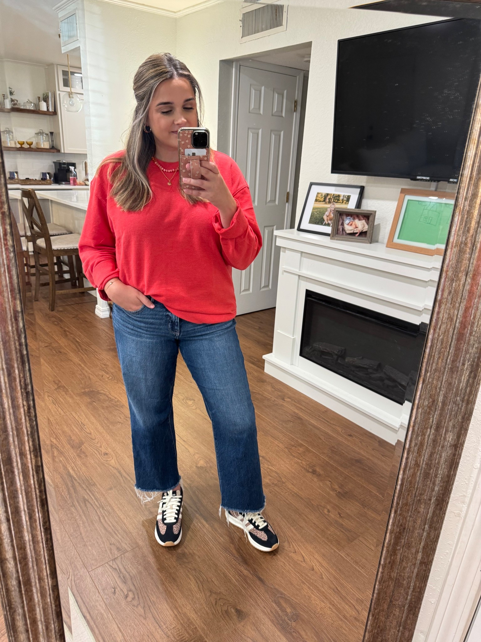 The best sweatshirt!! I grab multiple colors every year🫶🏼 
•it looks like a different color on their website but this is no filter picture, accurate color. 