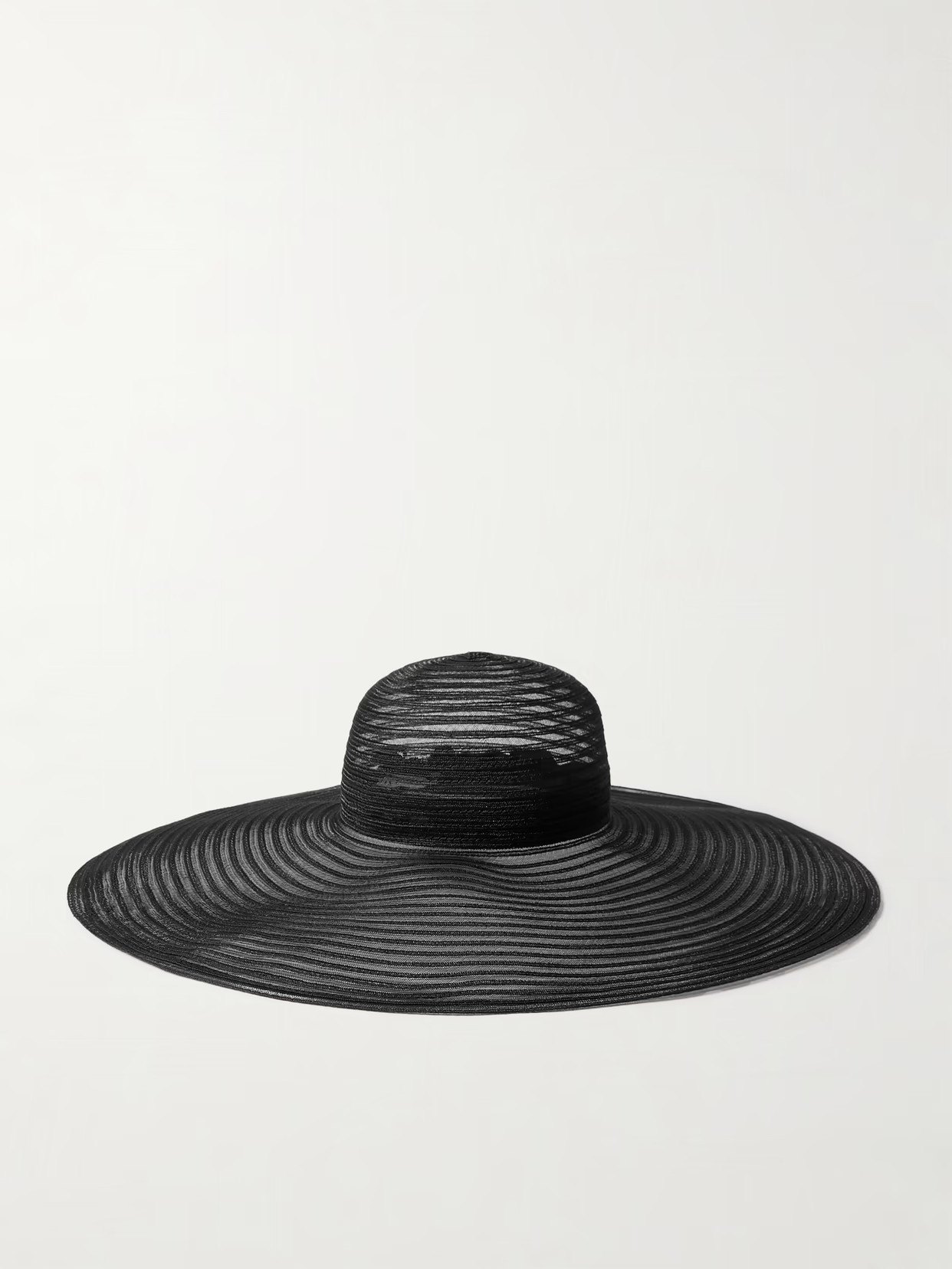 Eugenia Kim - Sunny Ribbed Mesh Sunhat - Black | NET-A-PORTER (UK & EU)