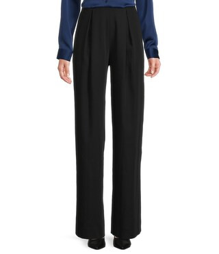 Cori Twill Crepe Straight Leg Pants | Dillard's