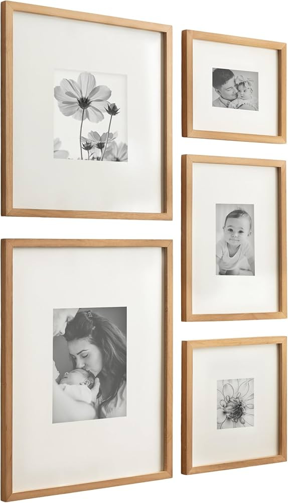 Kate and Laurel Gallery Contemporary Rectangle Minimal Graphic Framed Art Set of 5; Varying Sizes... | Amazon (US)