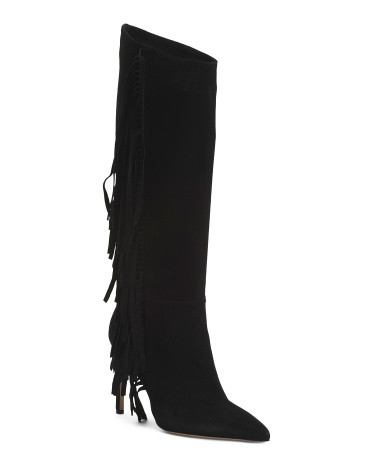 Made In Italy Suede Tania High Shaft Boots | TJ Maxx