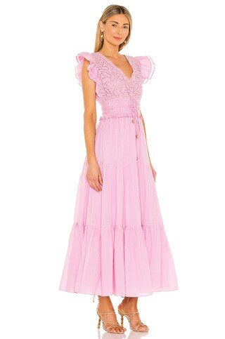 Karina Grimaldi Eli Solid Maxi Dress in Lavender from Revolve.com | Revolve Clothing (Global)