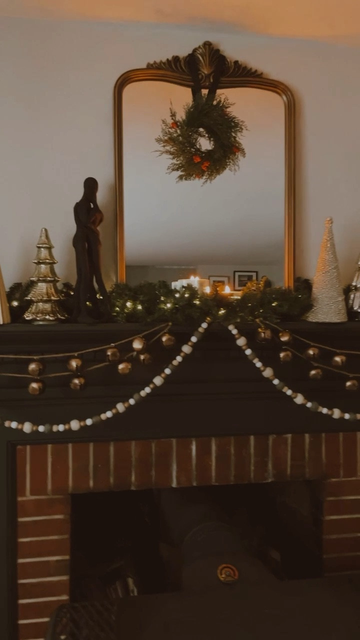 Little lights makes the holidays feel bright ✨ fireplace mantle holiday decor! Some of my favorite things this year, lit trees, rustics bells and sparkle lights! Festive decor is my favorite 

#christmas #christmasdecor #fireplacemantle #holidaydecor #interior #mantledecor 

#LTKSeasonal #LTKHoliday #LTKhome
