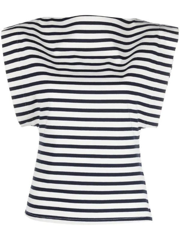 boat-neck striped T-shirt | Farfetch Global