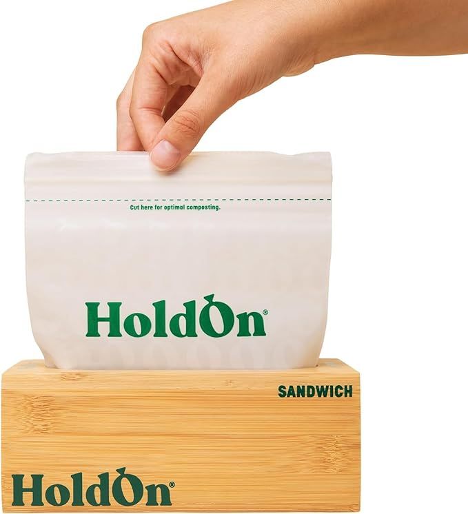 Bamboo Sandwich Bag Holder - Bamboo, Simple, Individual Organizer, Extra Thick - Food Storage Bag... | Amazon (US)