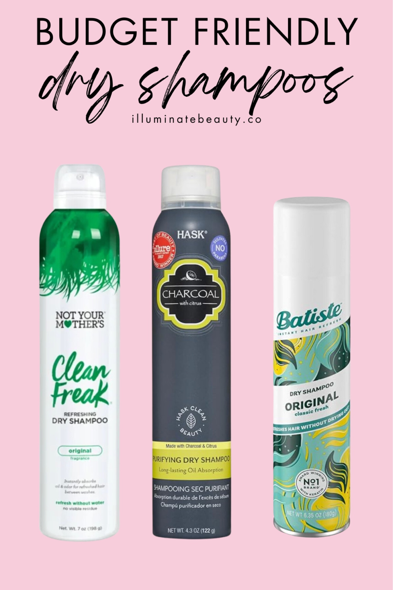 Budget Friendly dry shampoos 

#LTKBeauty