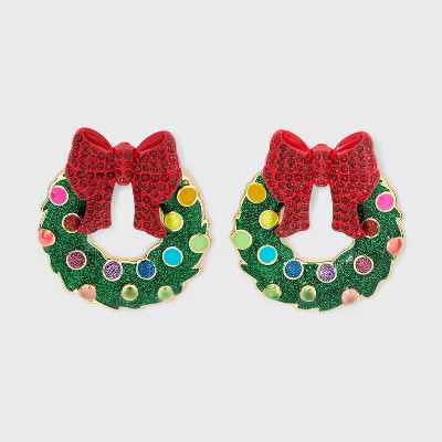 SUGARFIX by BaubleBar Happy Holly-days Earrings - Multi-Colored | Target